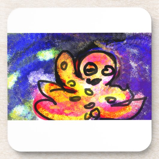 Octopus wave bier onderzetter (Voorkant)