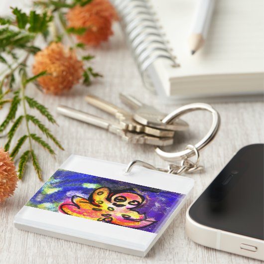 Octopus wave sleutelhanger (Voorkant Rechts)