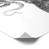 Octopus Wetenschappelijke illustratie Poster (Hoek)