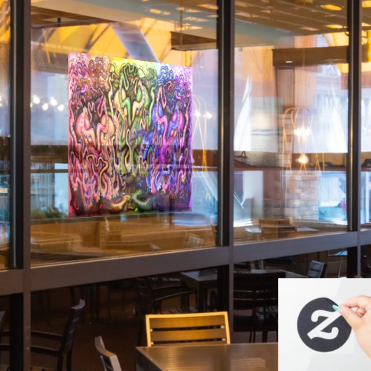 Octopus Window Cling Raamsticker (Restaurant Raam)