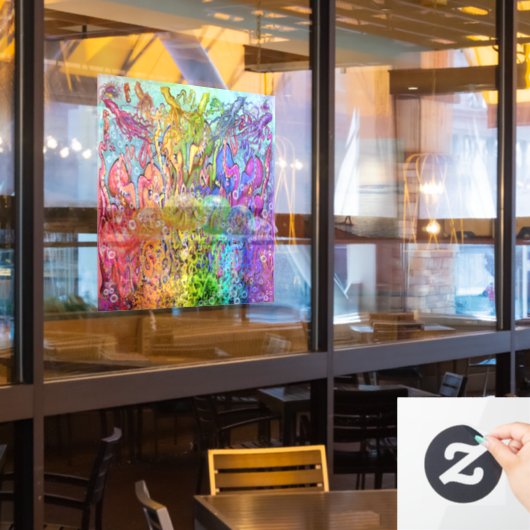 Octopus Window Cling Raamsticker (Restaurant Raam)