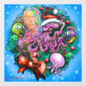 Octopus Window Cling Raamsticker (Vel)
