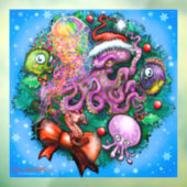 Octopus Window Cling Raamsticker (Vel 3)
