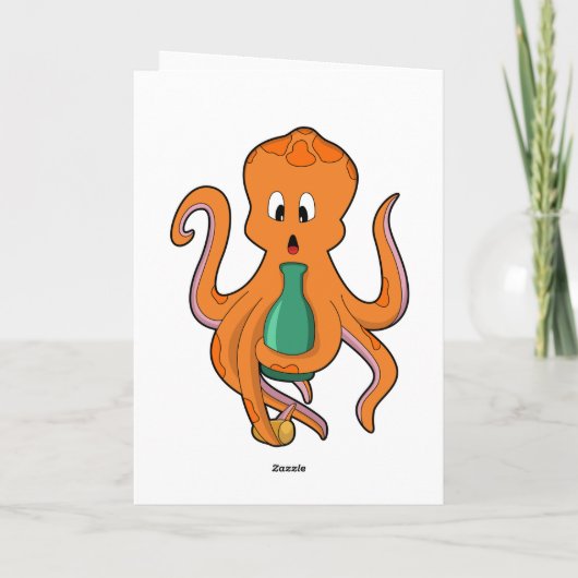 Octopus with Bottle.PNG Kaart (Achterkant)