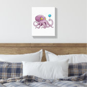 Octopus with Lollipop Canvas Afdruk (Insitu (Slaapkamer))