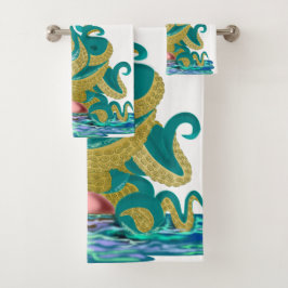 Octopus Woman Bath Towels - Fantasy Bad Handdoek