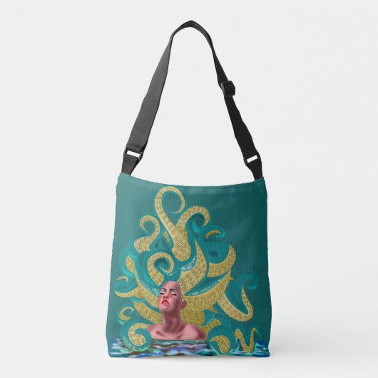 Octopus Woman Crossbody Bag Fantasy Tas (Voorkant)