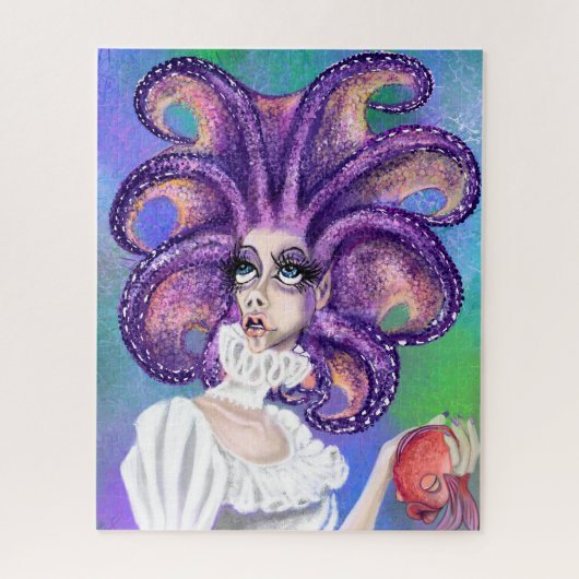 Octopus Woman Puzzel (Verticaal)