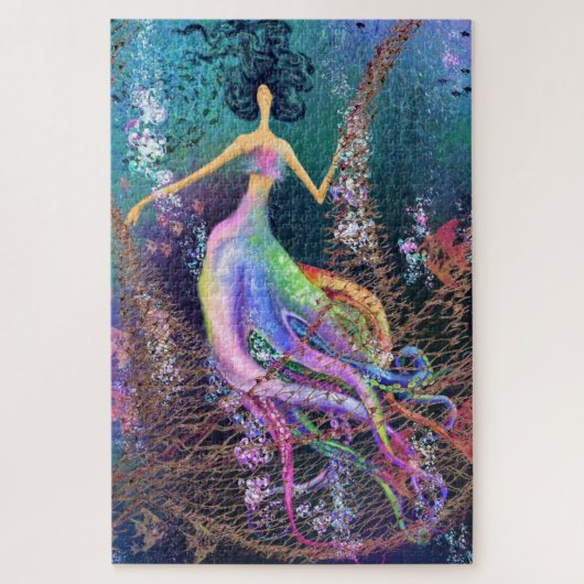 Octopus Woman Puzzel Legpuzzel (Verticaal)