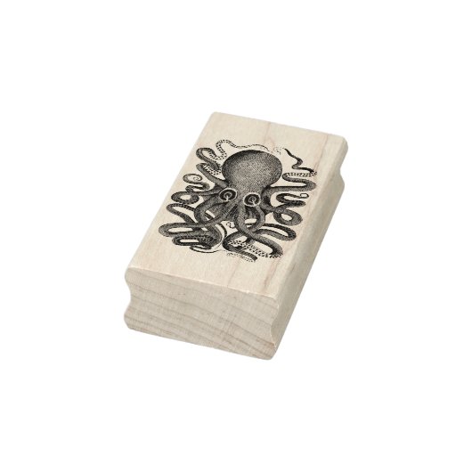 Octopus Wood Art Stamp Rubberstempel (Stempel)