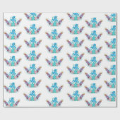 Octopus Wrapingpapier voor baby's uit Zeeen Cadeaupapier (Vlak)