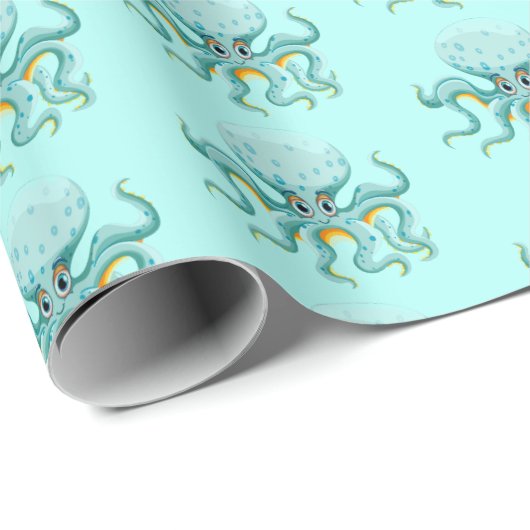 Octopus Wrapping Paper Cadeaupapier (Rol Hoek)