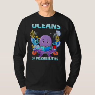 Octopus Zee Animal Summer Reading Oceans of Possib T-shirt