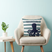 Octopus Zee Dierlijke Nautische Oceaan Nursery Dec Kussen (Stoel)