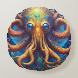 Octopus Zee Life Rond Kussen