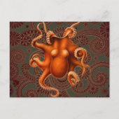 Octopus Zee Monster Creature Cephalapod  Briefkaart (Voorkant)