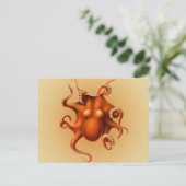 Octopus Zee Monster Creature Cephalapod  Briefkaart (Staand voorkant)