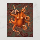 Octopus Zee Monster Creature Cephalapod  Briefkaart (Voorkant)