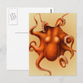 Octopus Zee Monster Creature Cephalapod  Briefkaart (Voorkant / Achterkant)