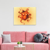 Octopus Zee Monster Creature Cephalapod Canvas Afdruk (Insitu (Woonkamer))