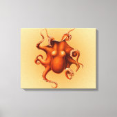 Octopus Zee Monster Creature Cephalapod  Canvas Afdruk (Voorkant)