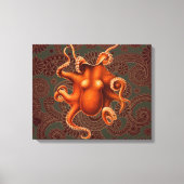 Octopus Zee Monster Creature Cephalapod  Canvas Afdruk (Voorkant)