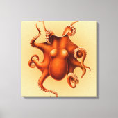 Octopus Zee Monster Creature Cephalapod  Canvas Afdruk (Voorkant)