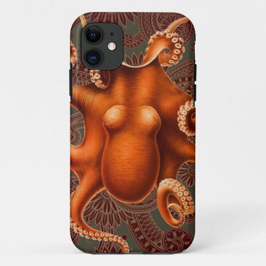 Octopus Zee Monster Creature Cephalapod  Case-Mate iPhone Case (Achterkant)