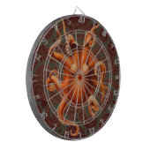 Octopus Zee Monster Creature Cephalapod  Dartbord (Voorkant Links)