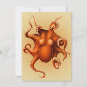 Octopus Zee Monster Creature Cephalapod  Kaart (Voorkant)