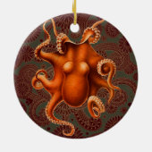 Octopus Zee Monster Creature Cephalapod  Keramisch Ornament (Achterkant)