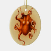 Octopus Zee Monster Creature Cephalapod Keramisch Ornament (Rechts)