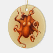 Octopus Zee Monster Creature Cephalapod Keramisch Ornament (Links)