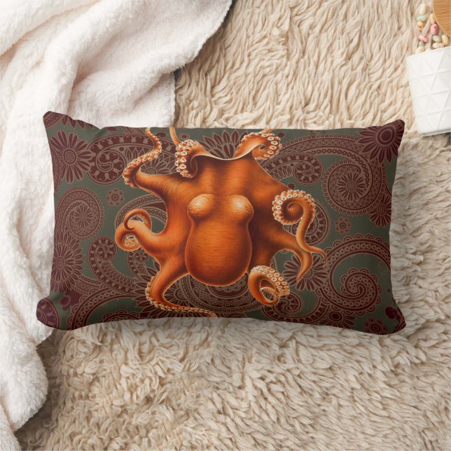 Octopus Zee Monster Creature Cephalapod  Kussen (Deken)