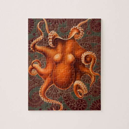 Octopus Zee Monster Creature Cephalapod Legpuzzel (Verticaal)