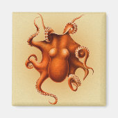 Octopus Zee Monster Creature Cephalapod  Magneet (Voorkant)