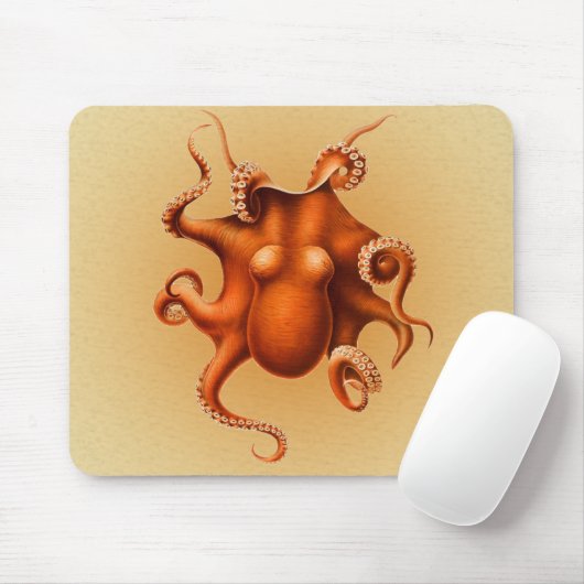 Octopus Zee Monster Creature Cephalapod  Muismat (Met muis)