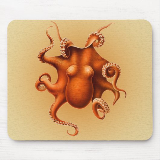 Octopus Zee Monster Creature Cephalapod  Muismat (Voorkant)