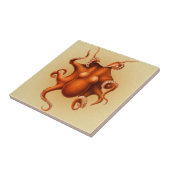 Octopus Zee Monster Creature Cephalapod  Tegeltje (Zijkant)