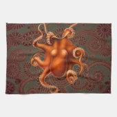 Octopus Zee Monster Creature Cephalapod  Theedoek (Horizontaal)