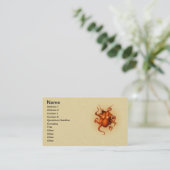 Octopus Zee Monster Creature Cephalapod  Visitekaartje (Staand voorkant)