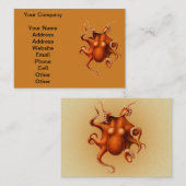Octopus Zee Monster Creature Cephalapod  Visitekaartje (Voorkant / Achterkant)