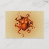 Octopus Zee Monster Creature Cephalapod  Visitekaartje (Achterkant)