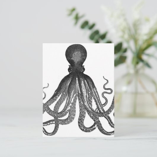  Octopus Zee Ocean Animal Briefkaart (Staand voorkant)