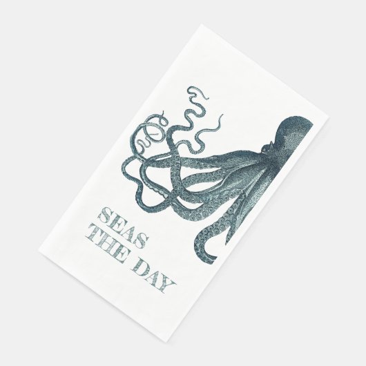  Octopus Zeeen de dag Servet (Hoek)