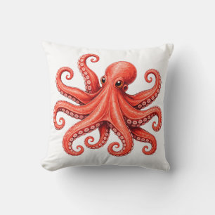 Octopus Zeeleven Oceandier Ontwerp Kussen