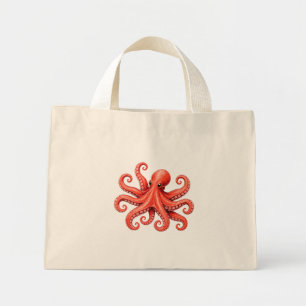 Octopus Zeeleven Oceandier Ontwerp Mini Tote Bag