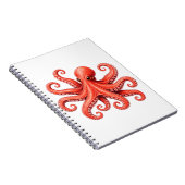 Octopus Zeeleven Oceandier Ontwerp Notitieboek (Rechterzijde)