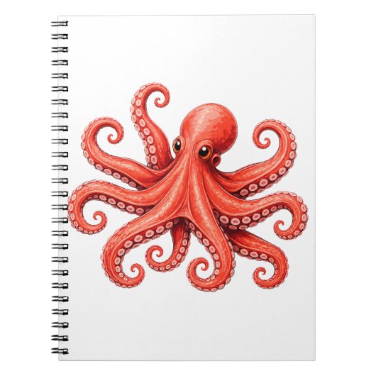 Octopus Zeeleven Oceandier Ontwerp Notitieboek (Voorkant)