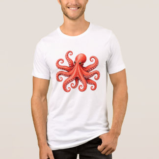 Octopus Zeeleven Oceandier Ontwerp Tri-Blend Shirt
